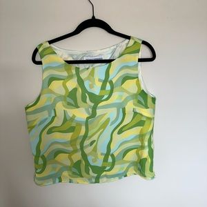 JESSICA HOWARD Funky Vintage Y2K Sleeveless Top